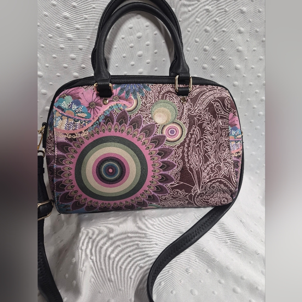 Vintage Paisley Patterned Satchel Bag